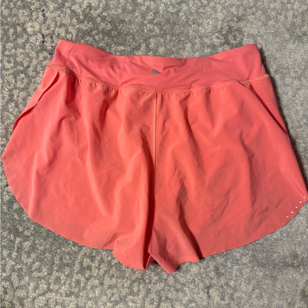 Lululemon Athletica Coral Athletic Flowy Shorts